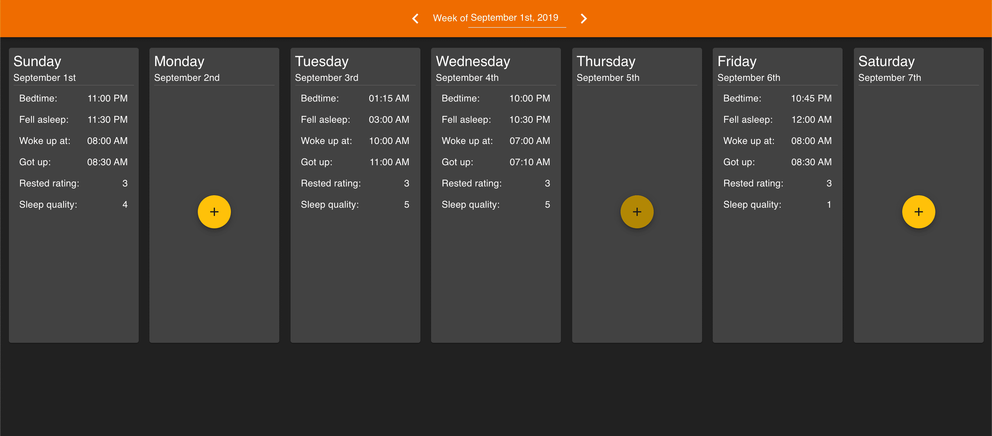 Sleep Tracker Web App cover image