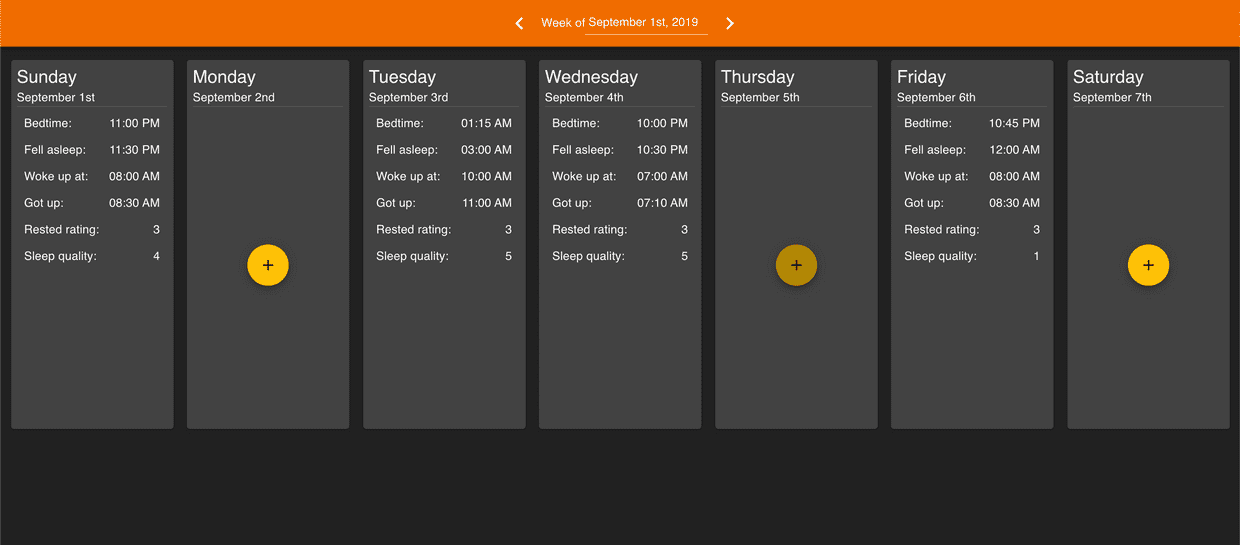 Sleep Tracker Web App cover image